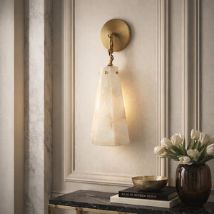   Modern European furniture - White Stone Wall Lamp - www.oroa.com | Oroa.com