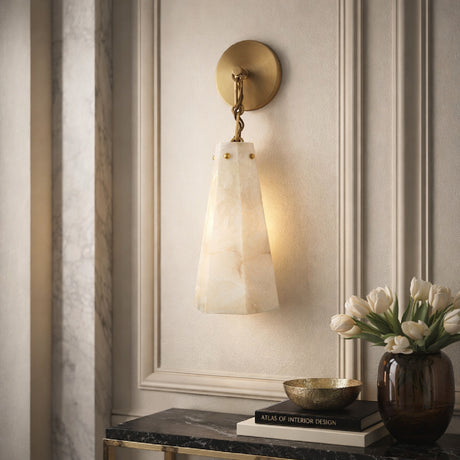   Modern European furniture - White Stone Wall Lamp - www.oroa.com | Oroa.com