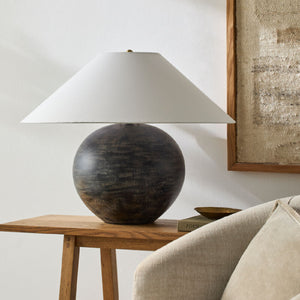   Modern European furniture - Rustic Black Ceramic Table Lamp - www.oroa.com | Oroa.com