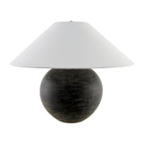 Modern European furniture - Rustic Black Ceramic Table Lamp - www.oroa.com