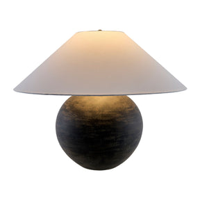 Modern European furniture - Rustic Black Ceramic Table Lamp - www.oroa.com
