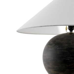   Modern European furniture - Rustic Black Ceramic Table Lamp - www.oroa.com | Oroa.com