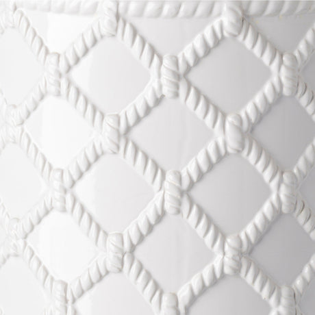 Modern European furniture - Lattice Patterned Ceramic Garden Stool - www.oroa.com