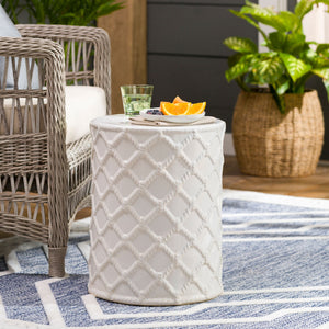   Modern European furniture - Lattice Patterned Ceramic Garden Stool - www.oroa.com | Oroa.com