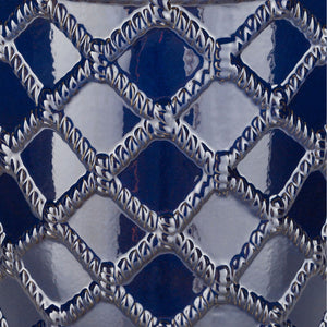   Modern European furniture - Lattice Patterned Ceramic Garden Stool - www.oroa.com | Oroa.com