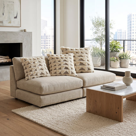 Wool Blend Down Insert Pillow | Kuda Home Glacen