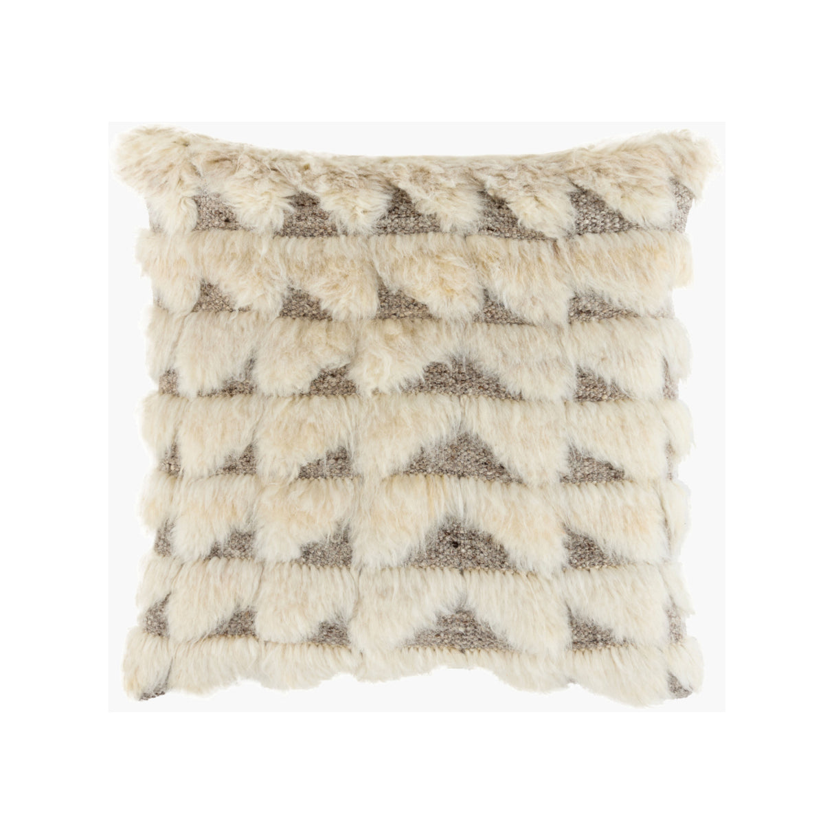 Wool Blend Square Pillow | Kuda Home Glacen