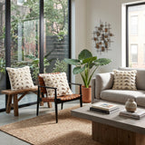 Wool Blend Square Pillow | Kuda Home Glacen