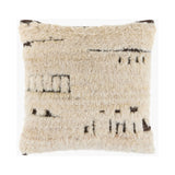Wool Blend Abstract Patterned Pillow | Kuda Home Glacen