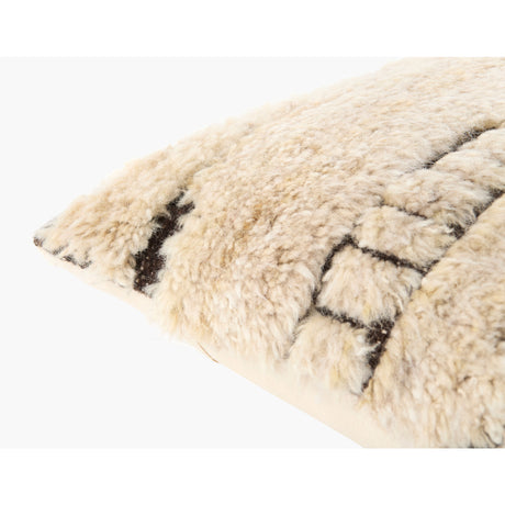 Wool Blend Abstract Patterned Pillow | Kuda Home Glacen