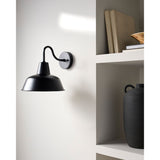 Modern European furniture - Outdoor Black Iron Wall Lamp - www.oroa.com