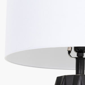   Black Ceramic Faceted Table Lamp | Oroa.com