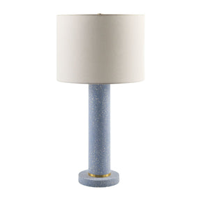 Modern European furniture - Sky Blue Cement Table Lamp - www.oroa.com