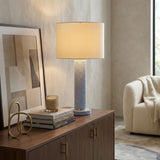 Modern European furniture - Sky Blue Cement Table Lamp - www.oroa.com