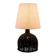 Modern European furniture - Brown Rattan Base Table Lamp - www.oroa.com