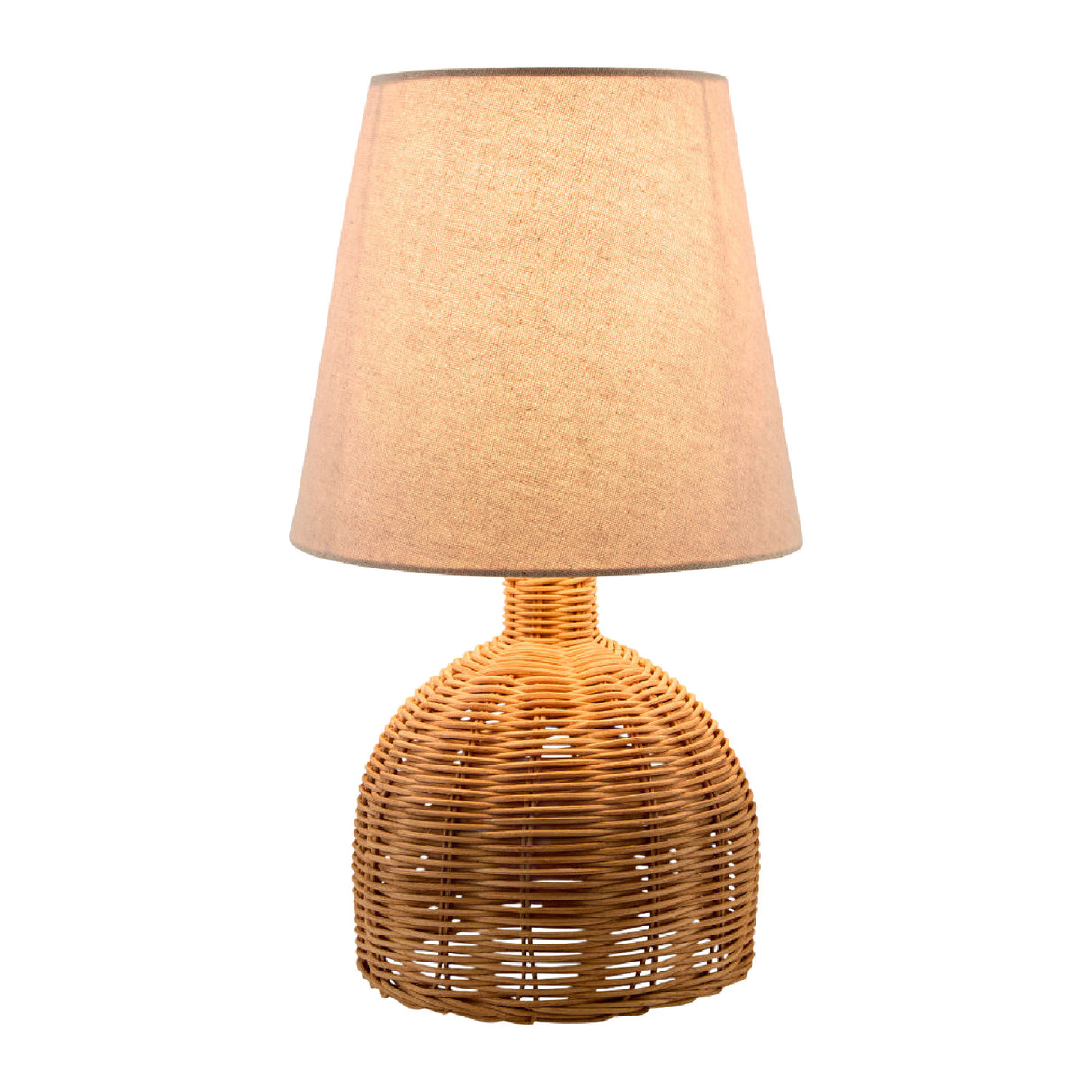   Brown Rattan Base Table Lamp | Oroa.com