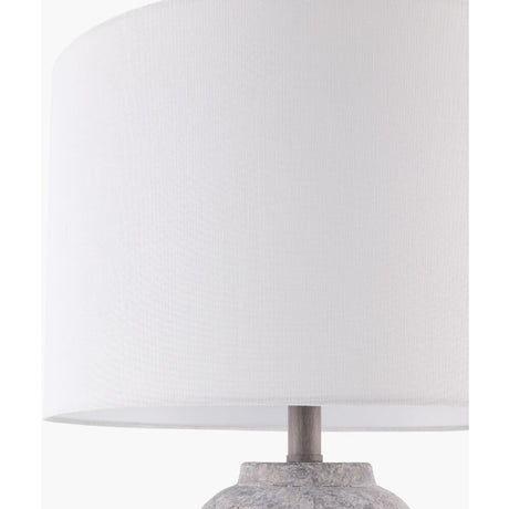 Modern European furniture - Linen Painted Cement Table Lamp - www.oroa.com