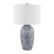 Modern European furniture - Linen Painted Cement Table Lamp - www.oroa.com