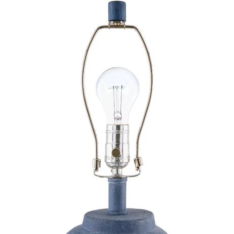 Modern European furniture - Linen Painted Cement Table Lamp - www.oroa.com