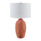 Modern European furniture - Linen Painted Cement Table Lamp - www.oroa.com