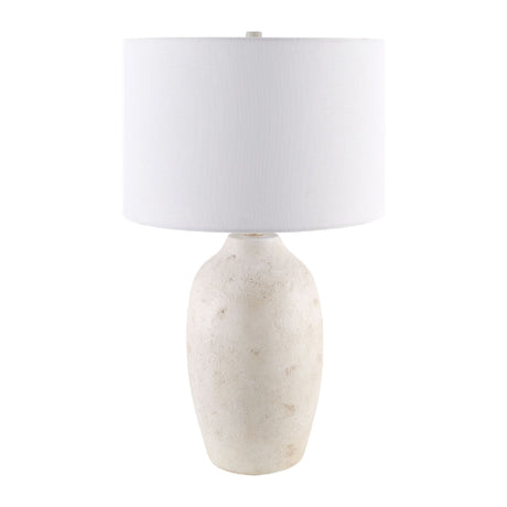   Linen Painted Cement Table Lamp | Oroa.com