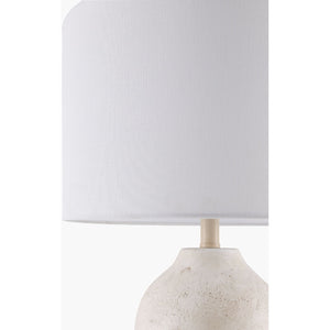   Linen Painted Cement Table Lamp | Oroa.com