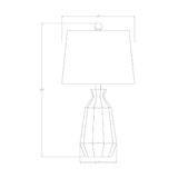 Modern European furniture - Neon Glazed Ceramic Table Lamp - www.oroa.com