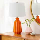 Modern European furniture - Neon Glazed Ceramic Table Lamp - www.oroa.com