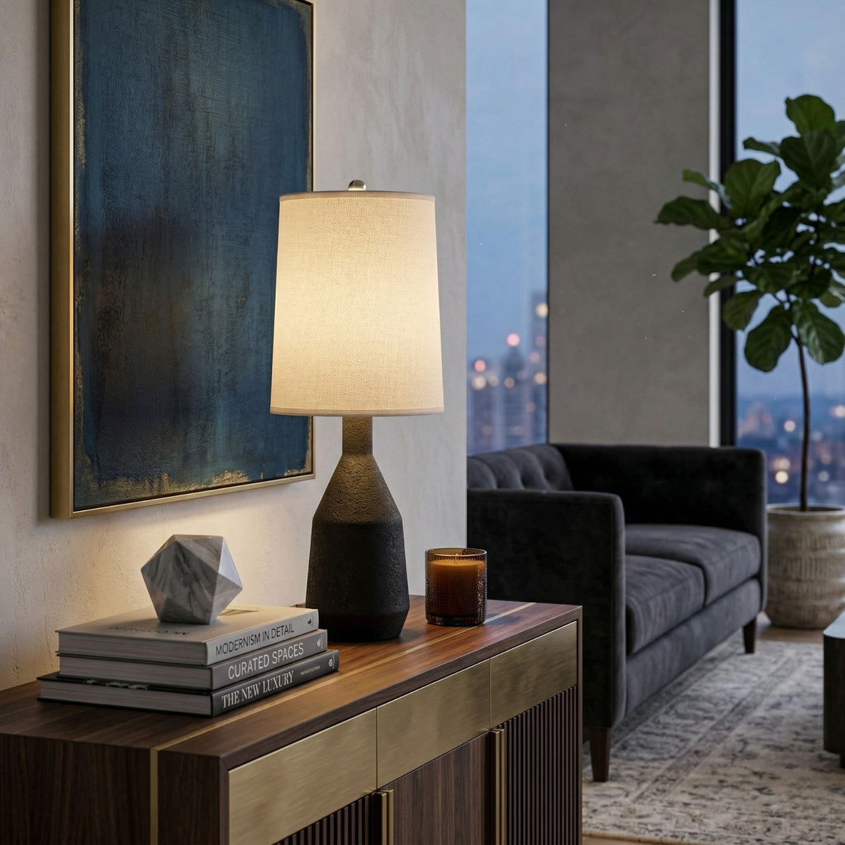   Modern European furniture - White Paper Shade Table Lamp - www.oroa.com | Oroa.com