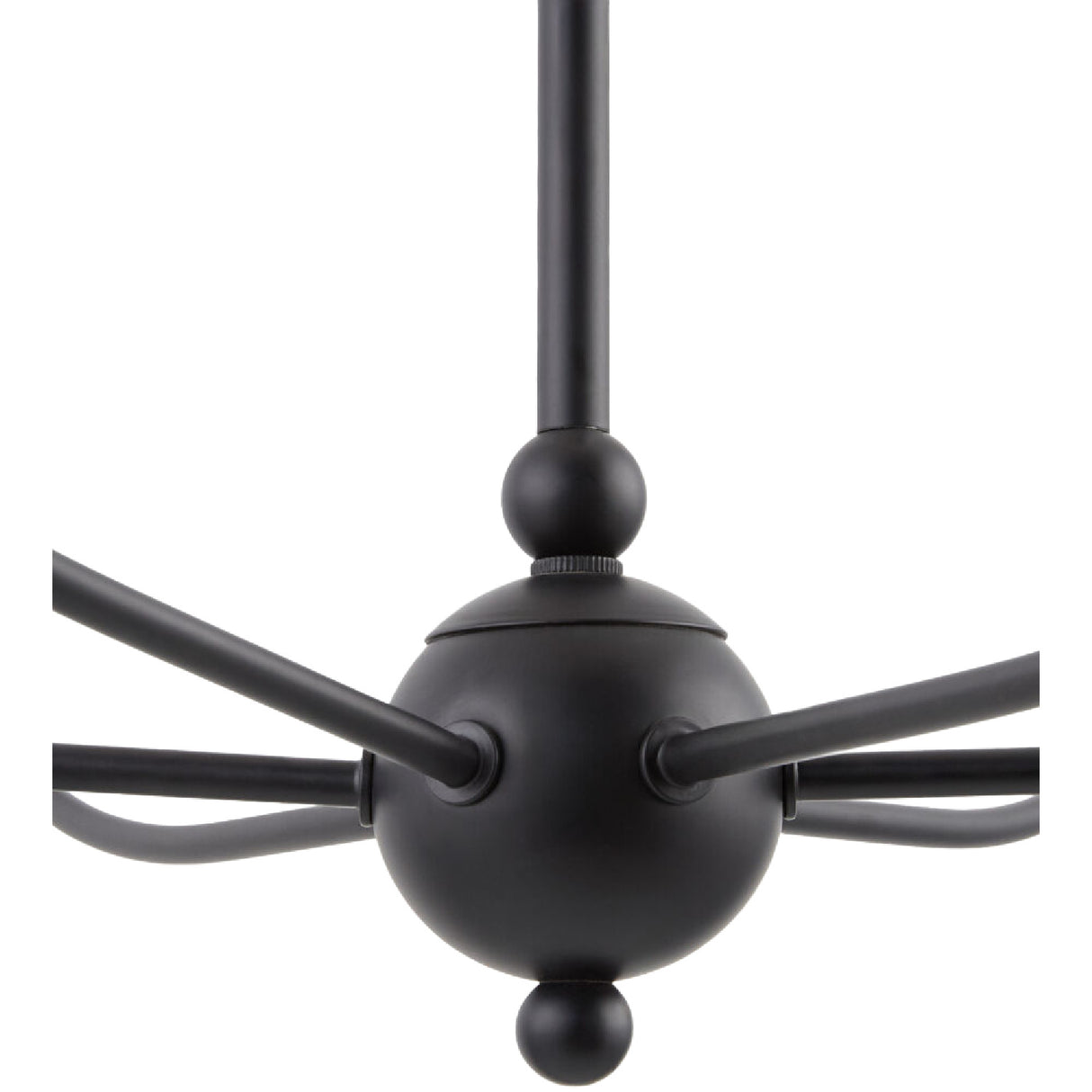   6-Light White Linen Chandelier | Oroa.com