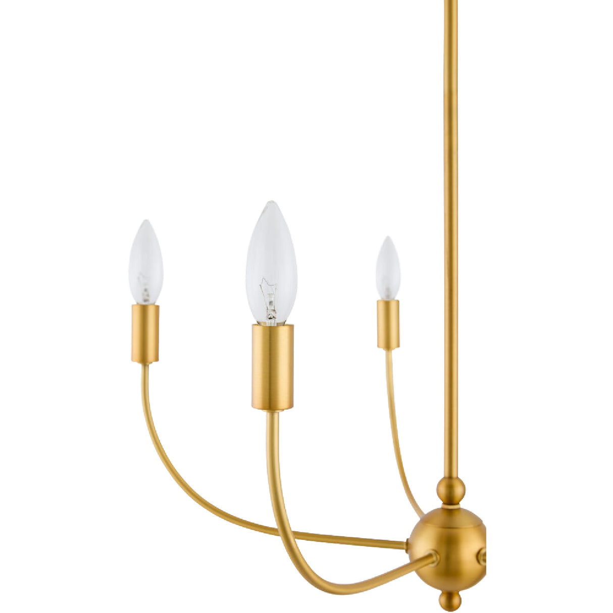   6-Light White Linen Chandelier | Oroa.com