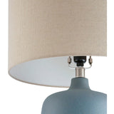 Modern European furniture - Ceramic Beige Linen Table Lamp - www.oroa.com