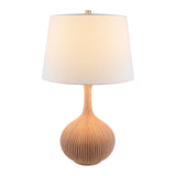 Modern European furniture - Natural Ceramic Accent Table Lamp - www.oroa.com