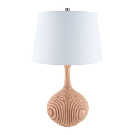 Modern European furniture - Natural Ceramic Accent Table Lamp - www.oroa.com