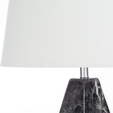 Modern European furniture - Marbled Black Ceramic Table Lamp - www.oroa.com
