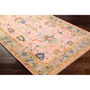   Modern European furniture - Pink Wool Fringed Carpet - www.oroa.com | Oroa.com