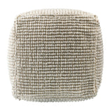 Modern European furniture - Gray Woven Cube Outdoor Pouf - www.oroa.com