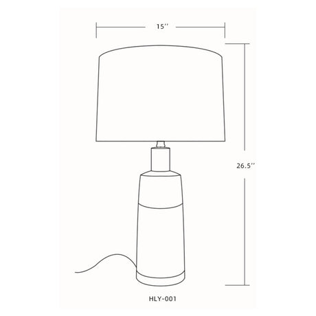 Modern European furniture - Two-Toned Ceramic Table Lamp - www.oroa.com