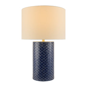 Modern European furniture - Hand-painted Blue Ceramic Table Lamp - www.oroa.com