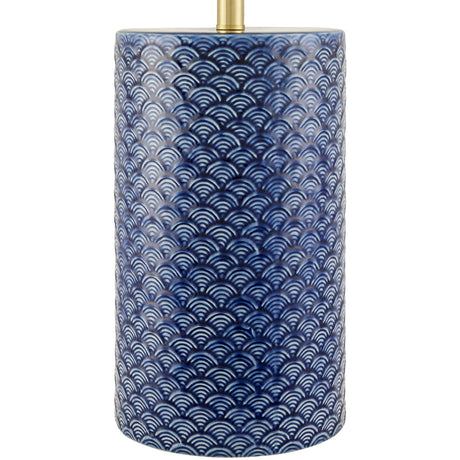 Modern European furniture - Hand-painted Blue Ceramic Table Lamp - www.oroa.com