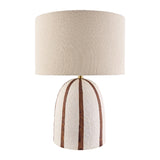 Modern European furniture - Vertical Lined Ceramic Table Lamp - www.oroa.com