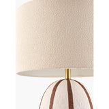 Modern European furniture - Vertical Lined Ceramic Table Lamp - www.oroa.com