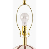 Modern European furniture - Vertical Lined Ceramic Table Lamp - www.oroa.com