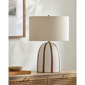   Vertical Lined Ceramic Table Lamp | Oroa.com