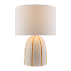 Modern European furniture - Vertical Lined Ceramic Table Lamp - www.oroa.com