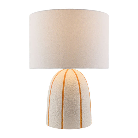 Modern European furniture - Vertical Lined Ceramic Table Lamp - www.oroa.com