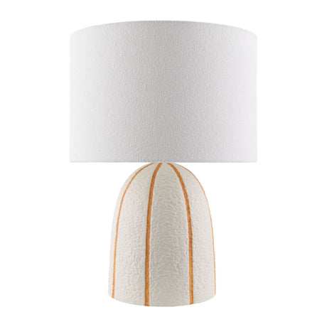 Modern European furniture - Vertical Lined Ceramic Table Lamp - www.oroa.com
