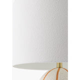 Modern European furniture - Vertical Lined Ceramic Table Lamp - www.oroa.com