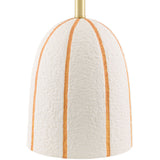 Modern European furniture - Vertical Lined Ceramic Table Lamp - www.oroa.com