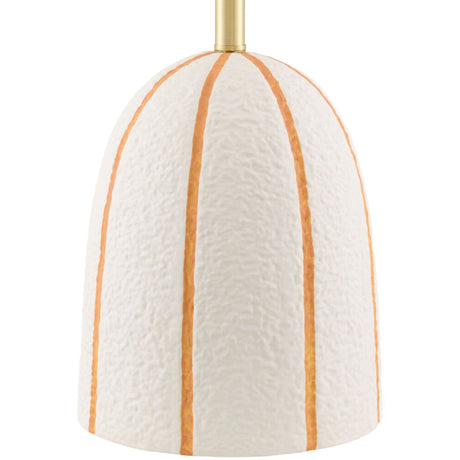 Modern European furniture - Vertical Lined Ceramic Table Lamp - www.oroa.com